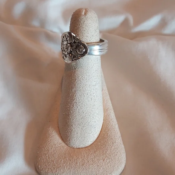 Handmade Silverware Ring - Picture 2 of 4